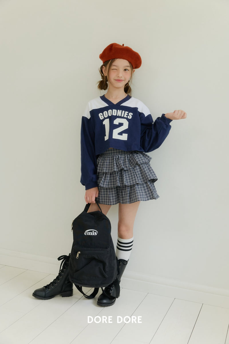 Dore Dore - Korean Children Fashion - #kidzfashiontrend - V-Color Block Crop Tee - 10