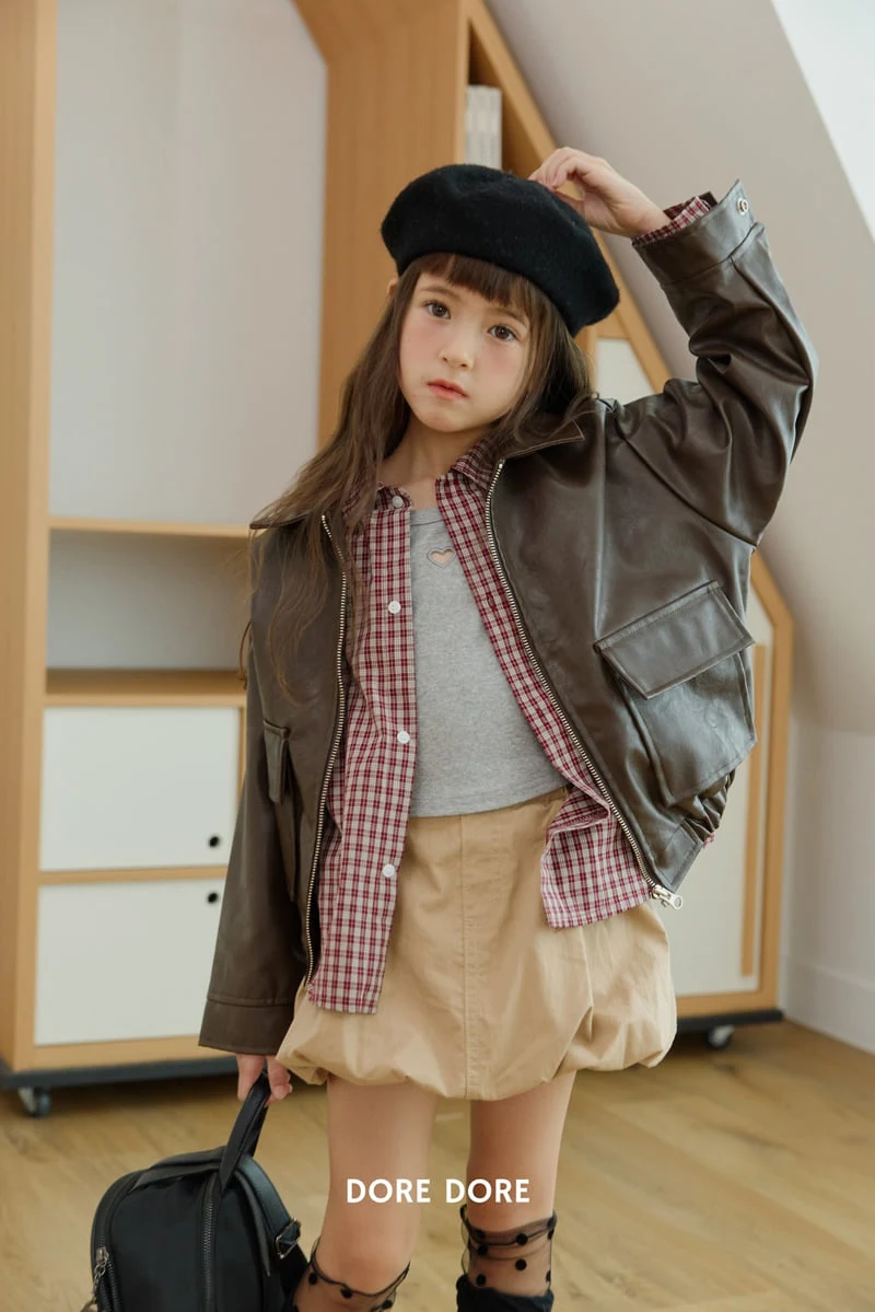 Dore Dore - Korean Children Fashion - #kidzfashiontrend - Leather Jacket - 7