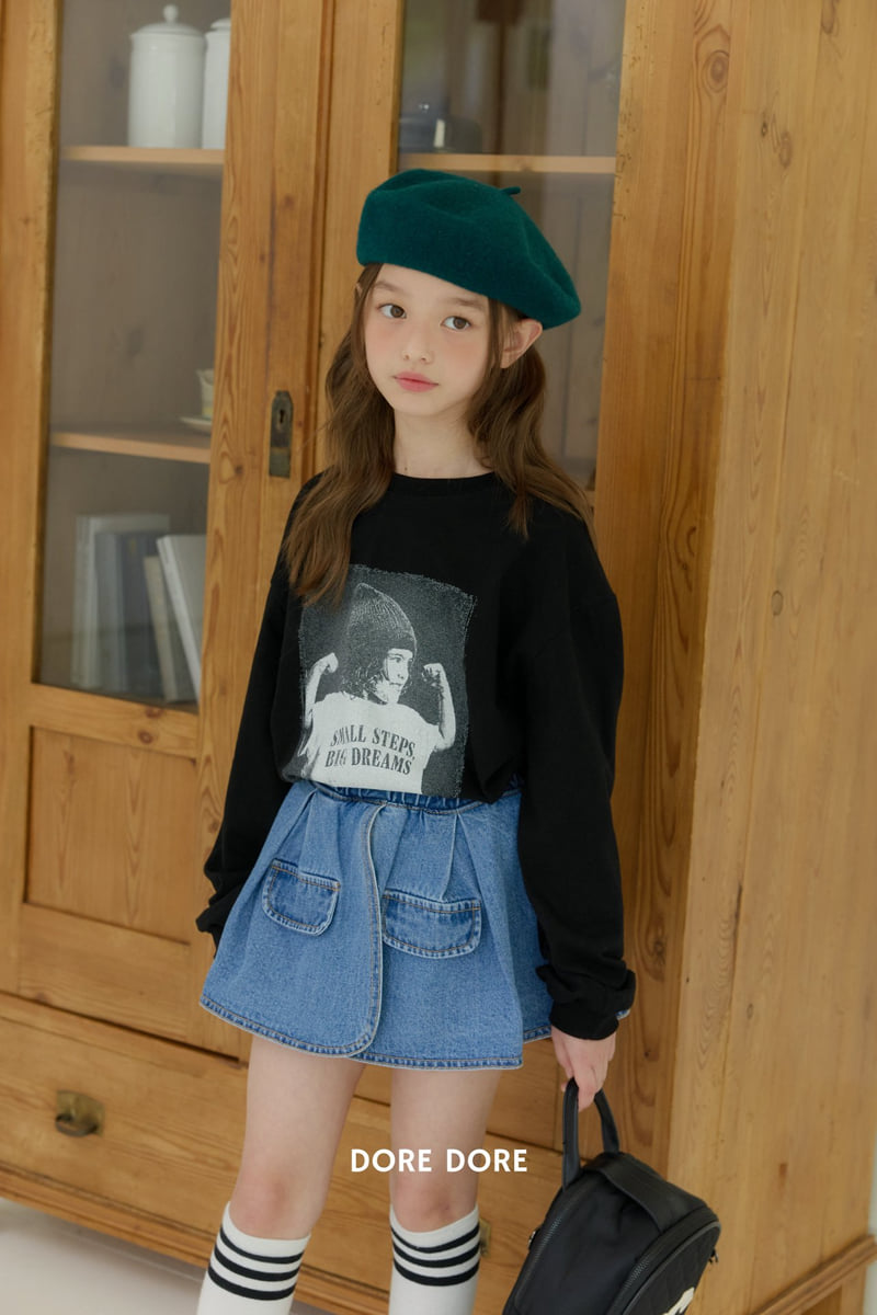 Dore Dore - Korean Children Fashion - #littlefashionista - Jessica Denim Skirt Pants