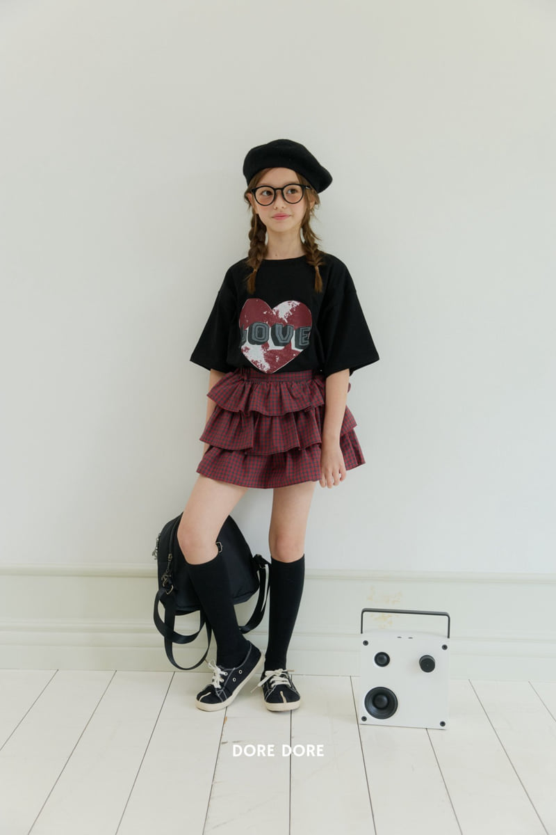 Dore Dore - Korean Children Fashion - #littlefashionista - Love Half-Sleeve Tee
