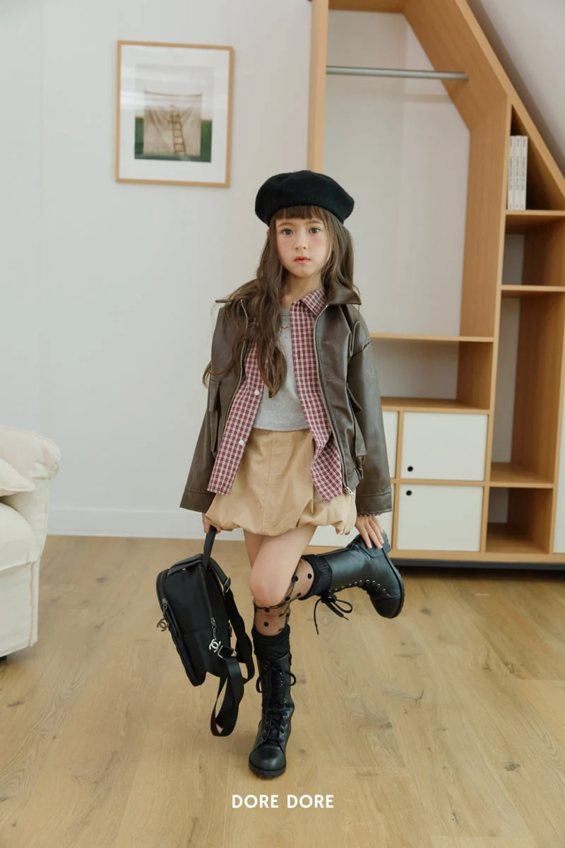 Dore Dore - Korean Children Fashion - #littlefashionista - Leather Jacket - 9