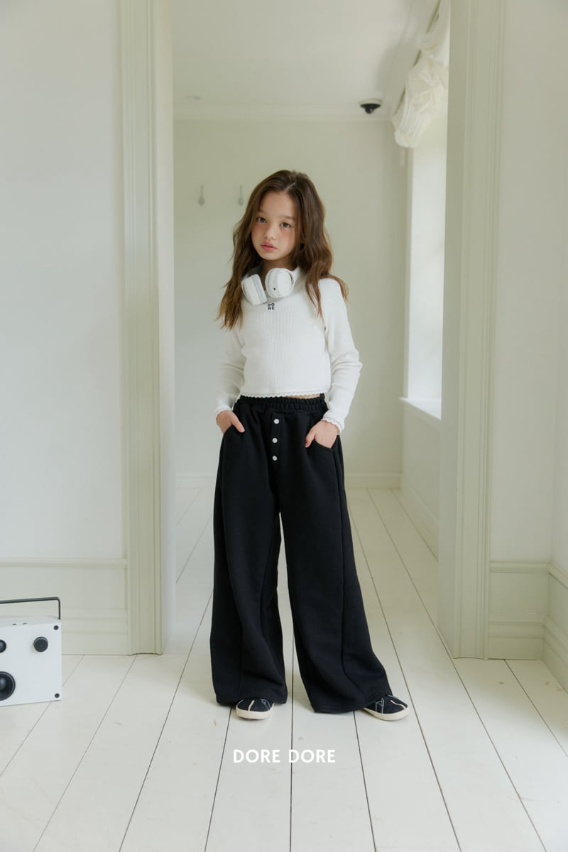 Dore Dore - Korean Children Fashion - #littlefashionista - Button Balloon Pants - 7