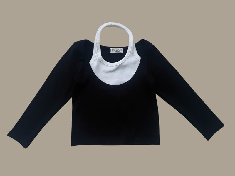 Dore Dore - Korean Children Fashion - #magicofchildhood - Halter Layered Tee - 3