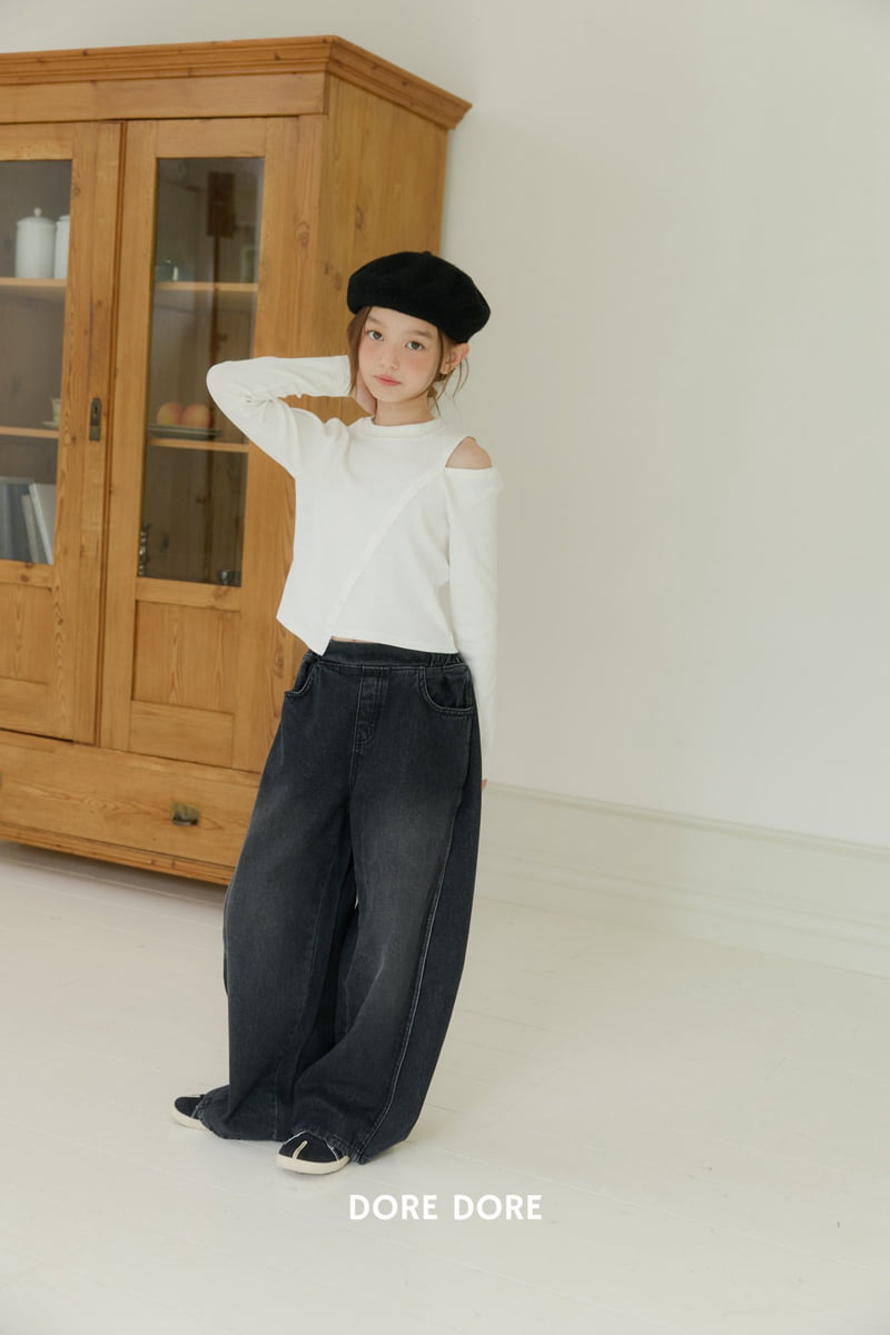 Dore Dore - Korean Children Fashion - #magicofchildhood - Diagonal Button Tee - 8