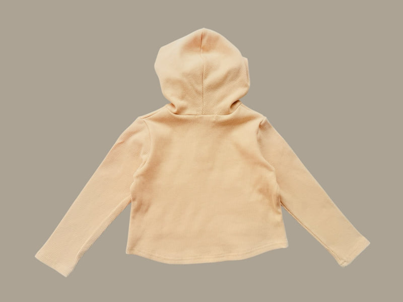 Dore Dore - Korean Children Fashion - #littlefashionista - Waffle Hooded Tee - 4