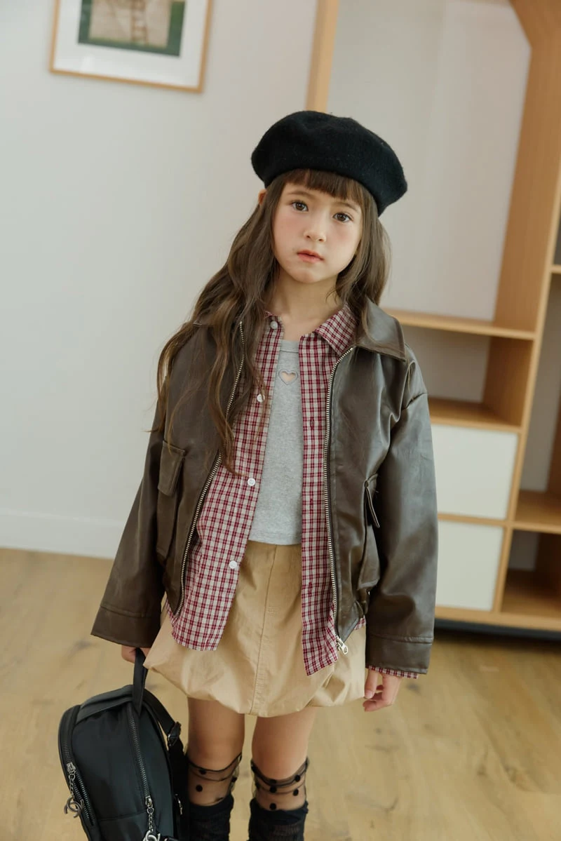 Dore Dore - Korean Children Fashion - #minifashionista - Leather Jacket - 11