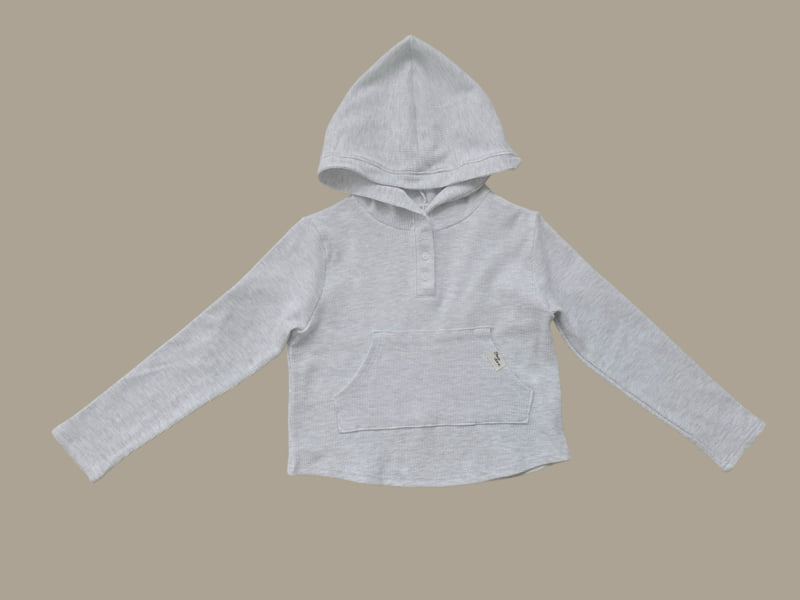 Dore Dore - Korean Children Fashion - #minifashionista - Waffle Hooded Tee - 5