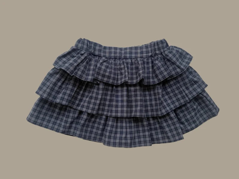 Dore Dore - Korean Children Fashion - #minifashionista - Autumn Check Cancan Skirt Pants - 3