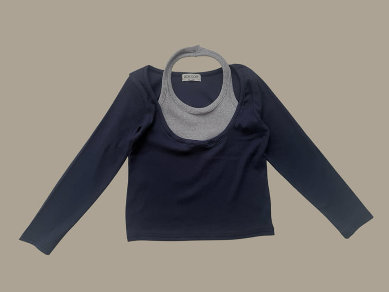 Dore Dore - Korean Children Fashion - #prettylittlegirls - Halter Layered Tee - 5