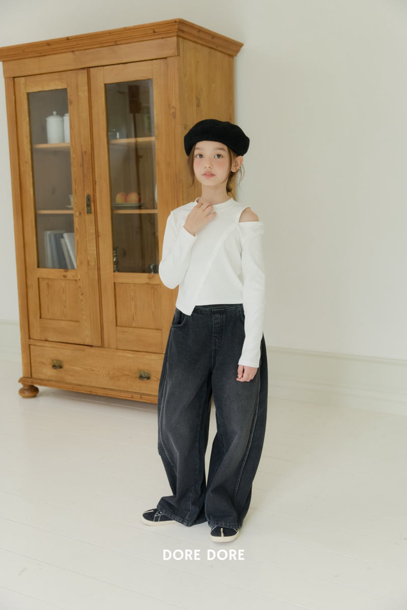 Dore Dore - Korean Children Fashion - #prettylittlegirls - Diagonal Button Tee - 10