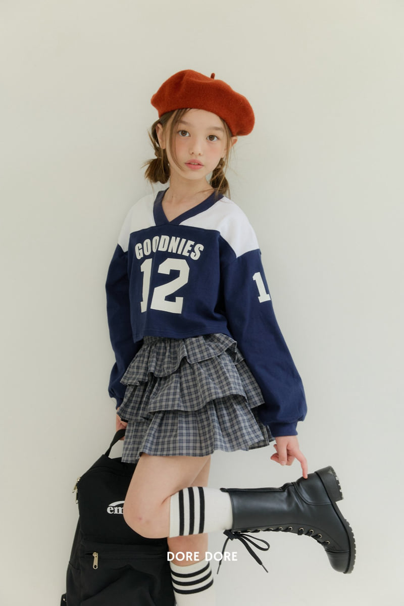 Dore Dore - Korean Children Fashion - #prettylittlegirls - V-Color Block Crop Tee