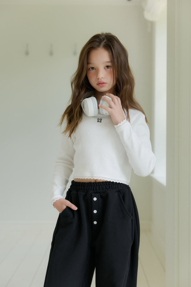Dore Dore - Korean Children Fashion - #prettylittlegirls - Button Balloon Pants - 10