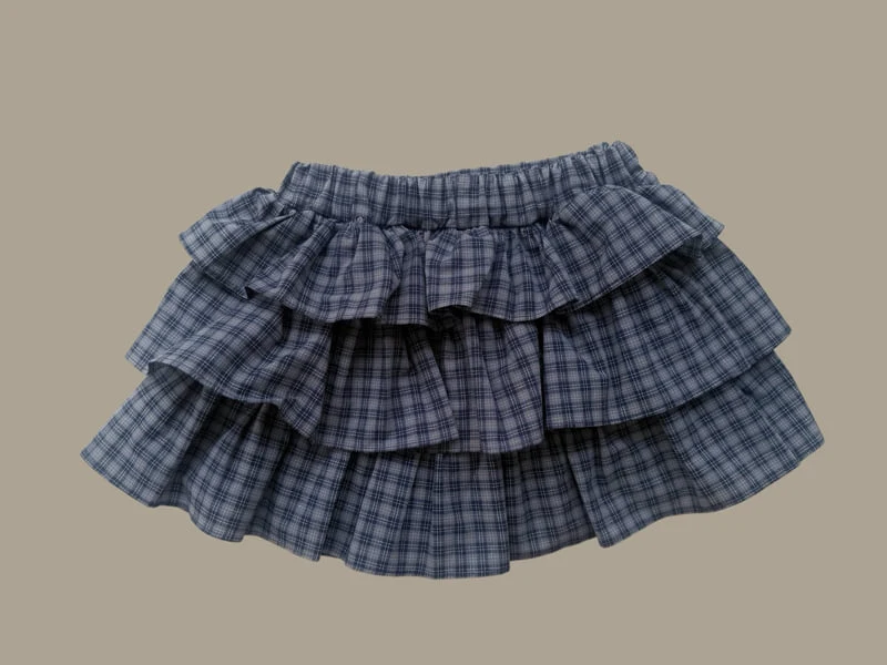 Dore Dore - Korean Children Fashion - #minifashionista - Autumn Check Cancan Skirt Pants - 4