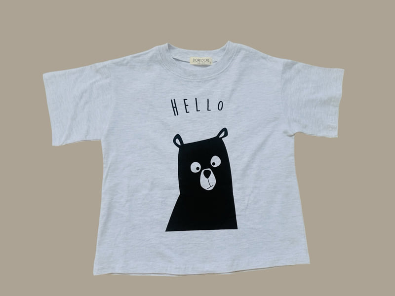 Dore Dore - Korean Children Fashion - #stylishchildhood - Hello Bear Tee - 3