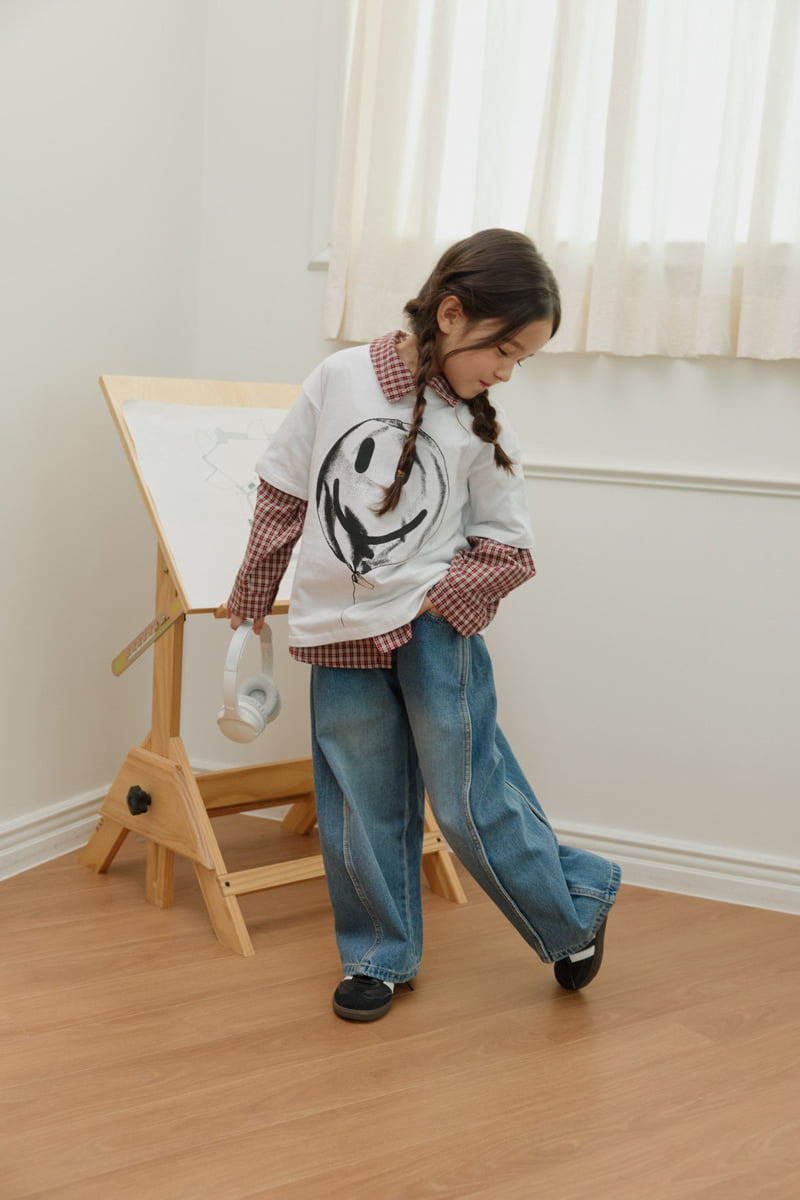 Dore Dore - Korean Children Fashion - #todddlerfashion - Smile Balloon Half-Sleeve Tee - 12