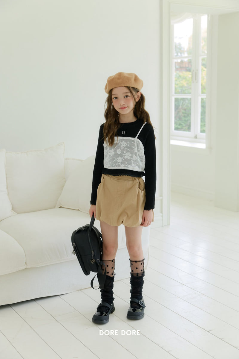 Dore Dore - Korean Children Fashion - #todddlerfashion - Embroidery Layered Tee - 10