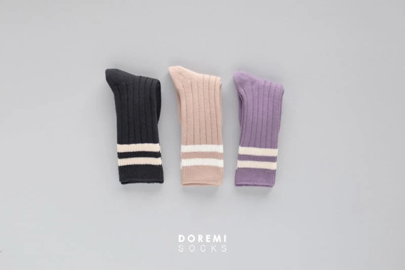 Doremi Socks - Korean Children Fashion - #kidzfashiontrend - Dandy Knee Sock Set - 4