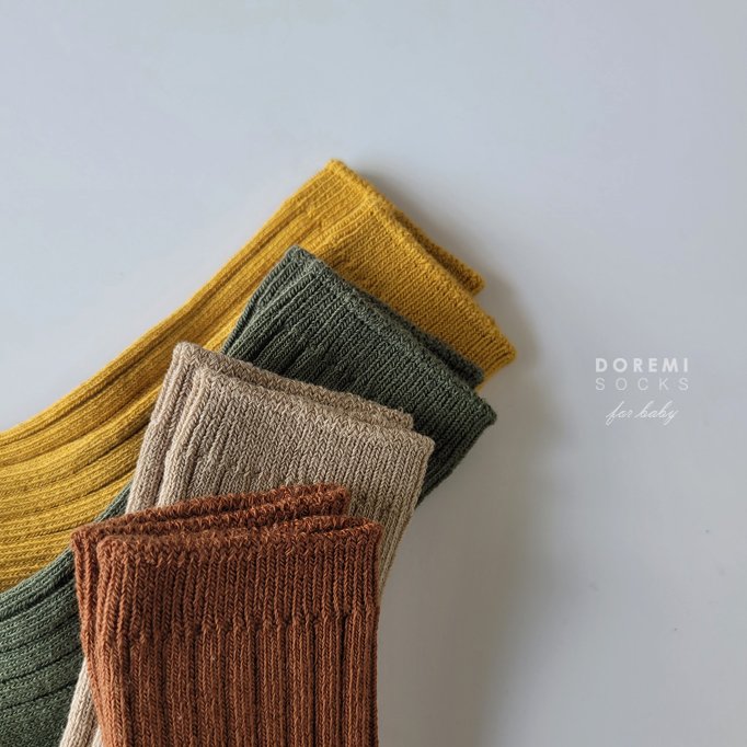 Doremi Socks - Korean Children Fashion - #Kfashion4kids - Maple Ribbed Socks - 12