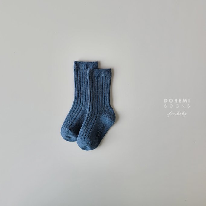 Doremi Socks - Korean Children Fashion - #childofig - Olive Ribbed Sock Set - 7