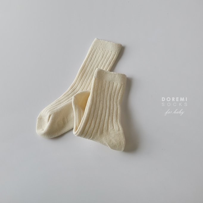Doremi Socks - Korean Children Fashion - #childofig - Olive Ribbed Sock Set - 8