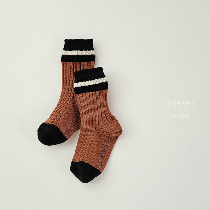 Doremi Socks - Korean Children Fashion - #childofig - Sand Thick Sock Set - 5
