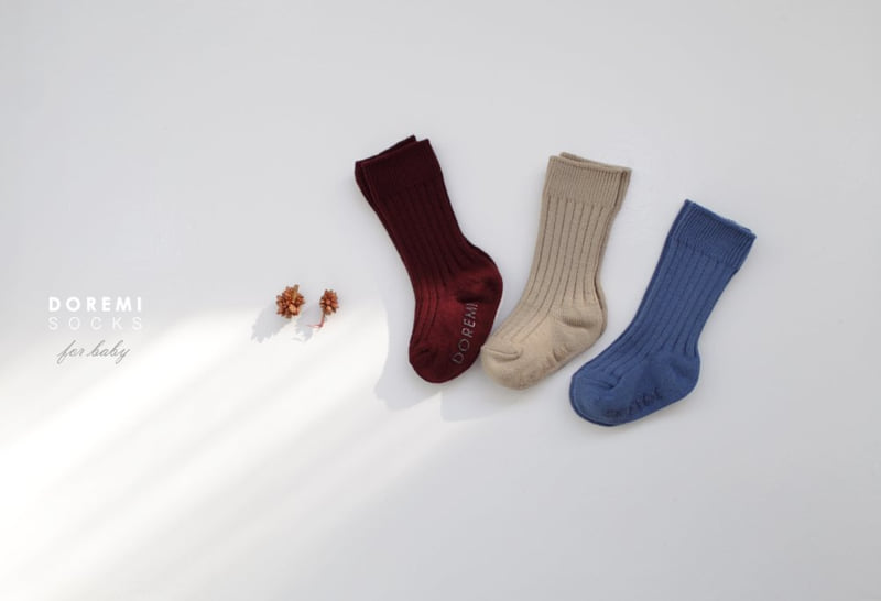 Doremi Socks - Korean Children Fashion - #childofig - Ribbed Knee Sock Set - 2