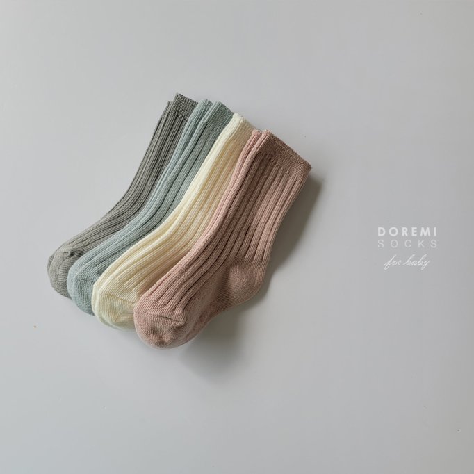 Doremi Socks - Korean Children Fashion - #childofig - Marshmallow Waffle Sock Set - 2