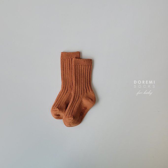 Doremi Socks - Korean Children Fashion - #childrensboutique - Olive Ribbed Sock Set - 9