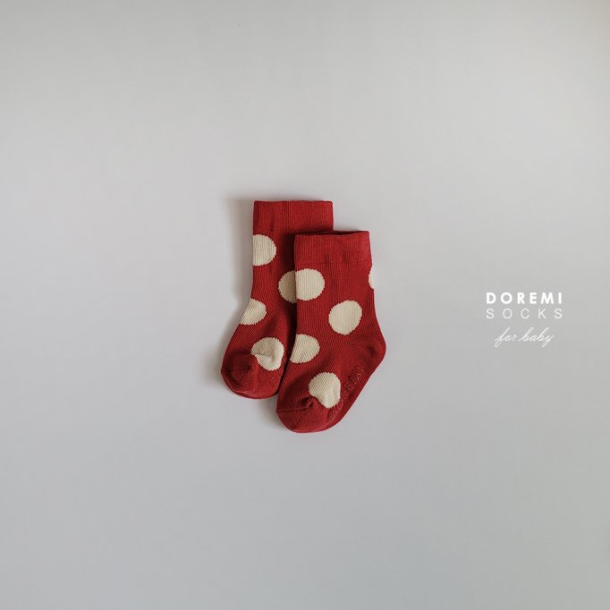 Doremi Socks - Korean Children Fashion - #childrensboutique - French Dot Sock Set - 6