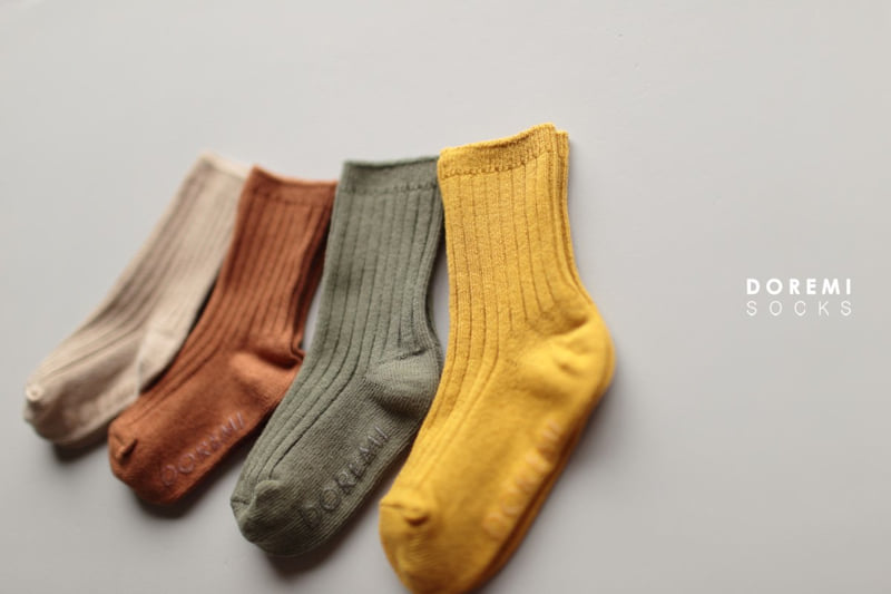 Doremi Socks - Korean Children Fashion - #childrensboutique - Maple Ribbed Socks - 5