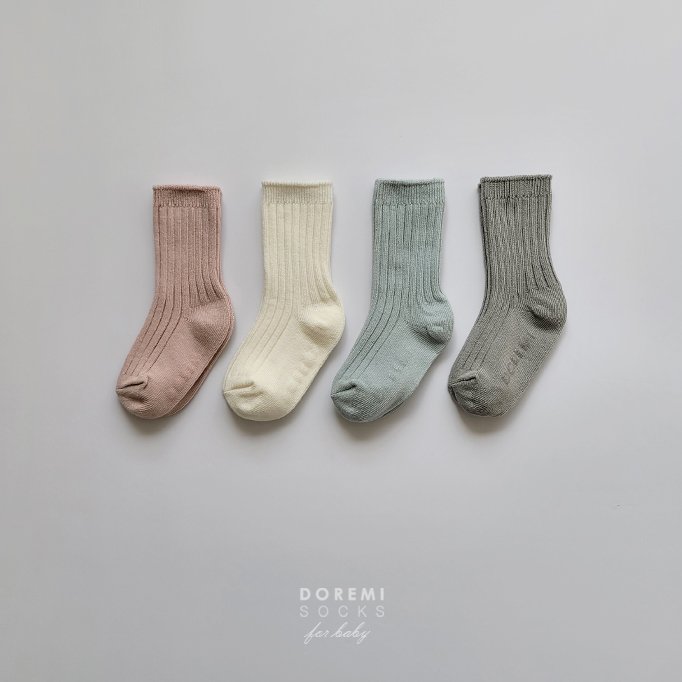 Doremi Socks - Korean Children Fashion - #childrensboutique - Marshmallow Waffle Sock Set - 3