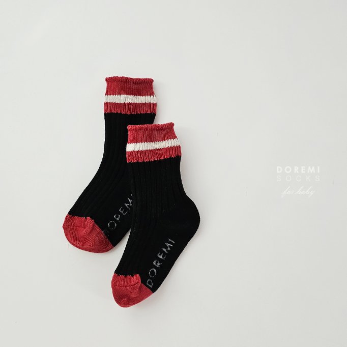 Doremi Socks - Korean Children Fashion - #designkidswear - Sand Thick Sock Set - 8