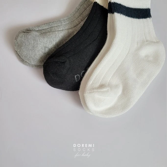 Doremi Socks - Korean Children Fashion - #designkidswear - Row Row Sock Set - 8
