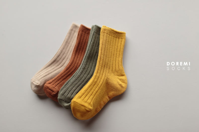 Doremi Socks - Korean Children Fashion - #designkidswear - Maple Ribbed Socks - 6
