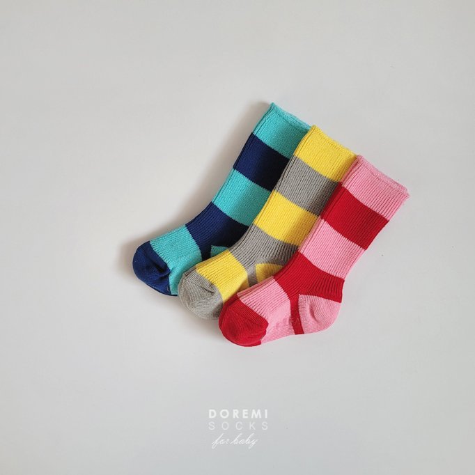 Doremi Socks - Korean Children Fashion - #designkidswear - Willy Knee Sock Set - 2