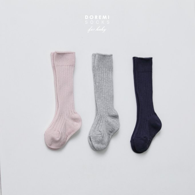 Doremi Socks - Korean Children Fashion - #discoveringself - Ribbed Knee Sock Set - 5