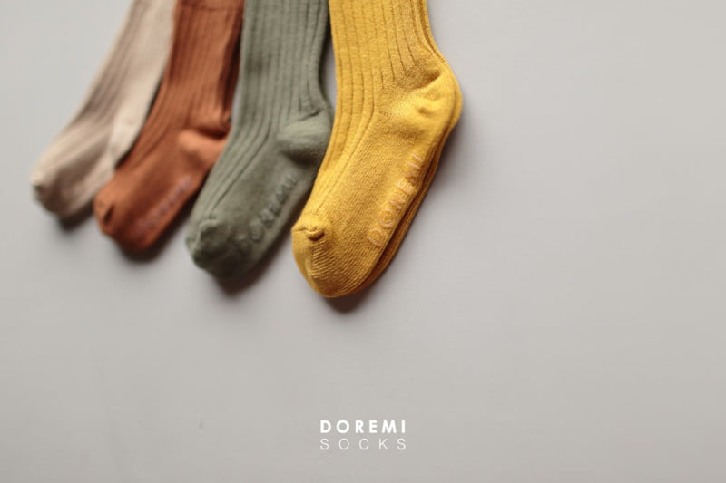 Doremi Socks - Korean Children Fashion - #discoveringself - Maple Ribbed Socks - 7