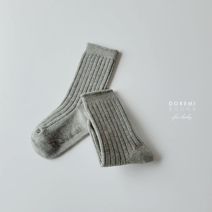 Doremi Socks - Korean Children Fashion - #fashionkids - Basic Ribbed Socks - 5