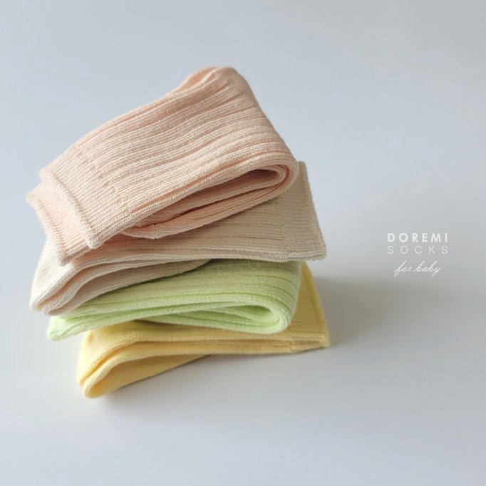 Doremi Socks - Korean Children Fashion - #discoveringself - Mojito Ribbed Socks - 4