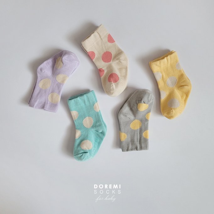 Doremi Socks - Korean Children Fashion - #fashionkids - Chewing Dot Set