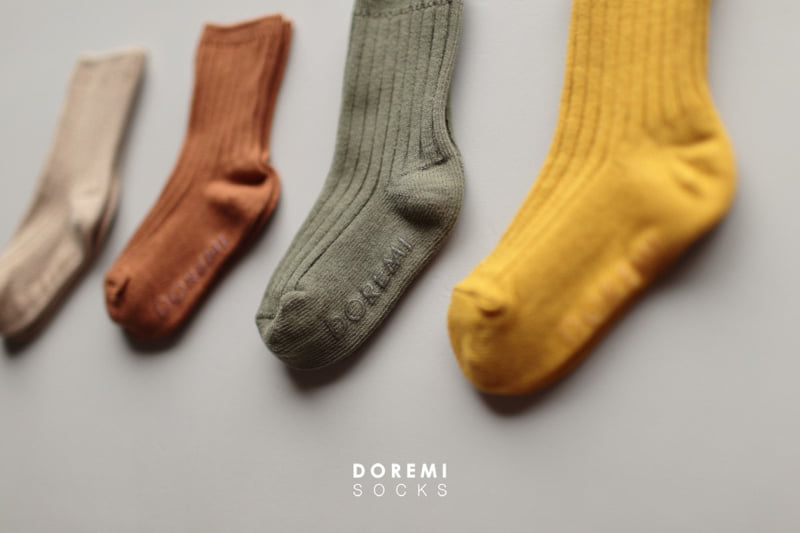 Doremi Socks - Korean Children Fashion - #fashionkids - Maple Ribbed Socks - 8