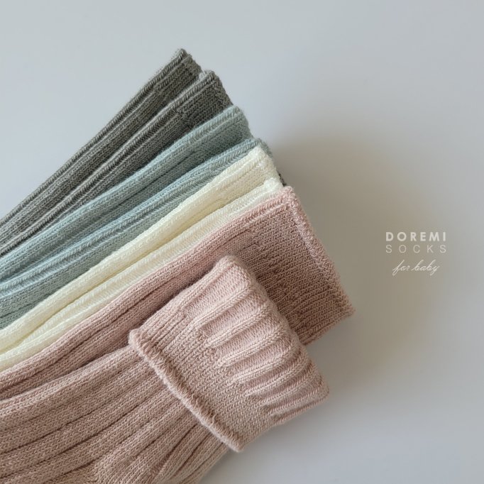 Doremi Socks - Korean Children Fashion - #fashionkids - Marshmallow Waffle Sock Set - 6