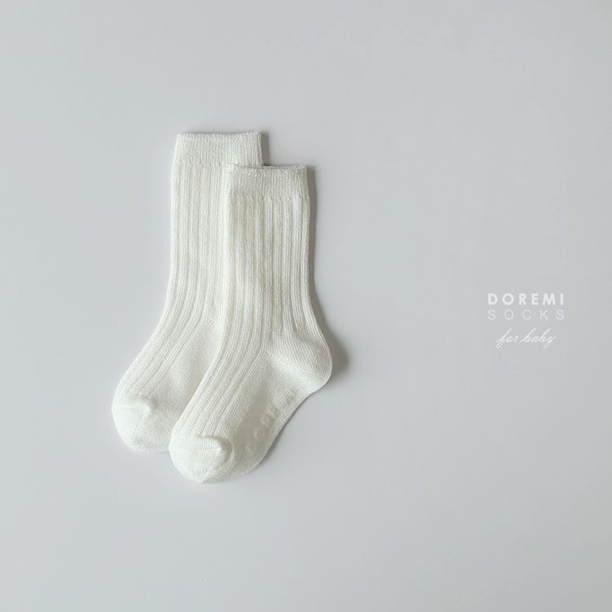 Doremi Socks - Korean Children Fashion - #kidsshorts - Basic Ribbed Socks - 6