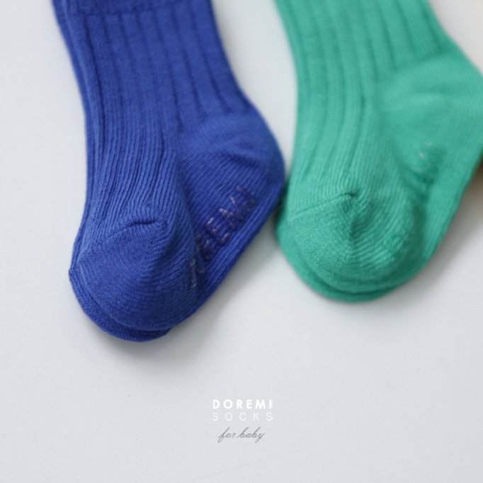 Doremi Socks - Korean Children Fashion - #kidsshorts - Traffic Light Ribbed Sock Set - 3