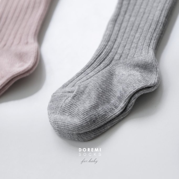 Doremi Socks - Korean Children Fashion - #kidsshorts - Ribbed Knee Sock Set - 7