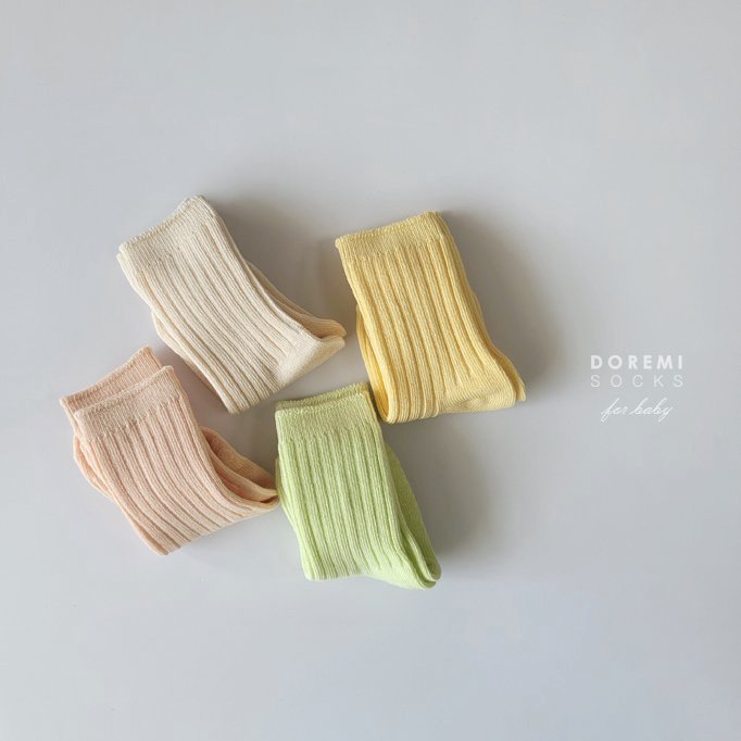 Doremi Socks - Korean Children Fashion - #kidsshorts - Mojito Ribbed Socks - 5