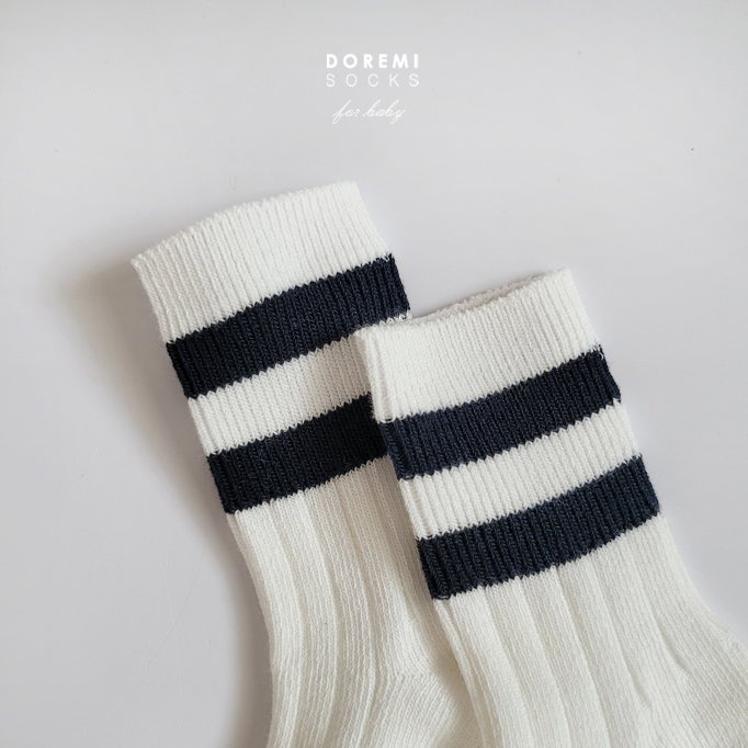 Doremi Socks - Korean Children Fashion - #kidsshorts - Row Row Sock Set - 11