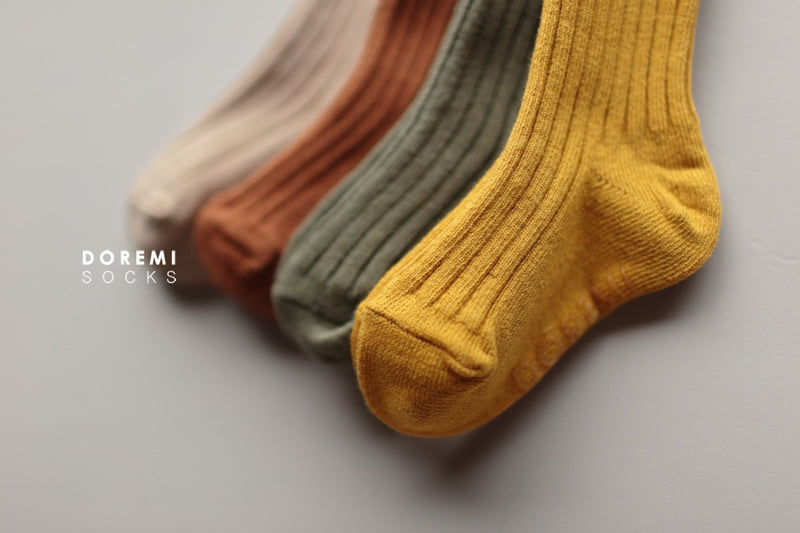 Doremi Socks - Korean Children Fashion - #kidsshorts - Maple Ribbed Socks - 9