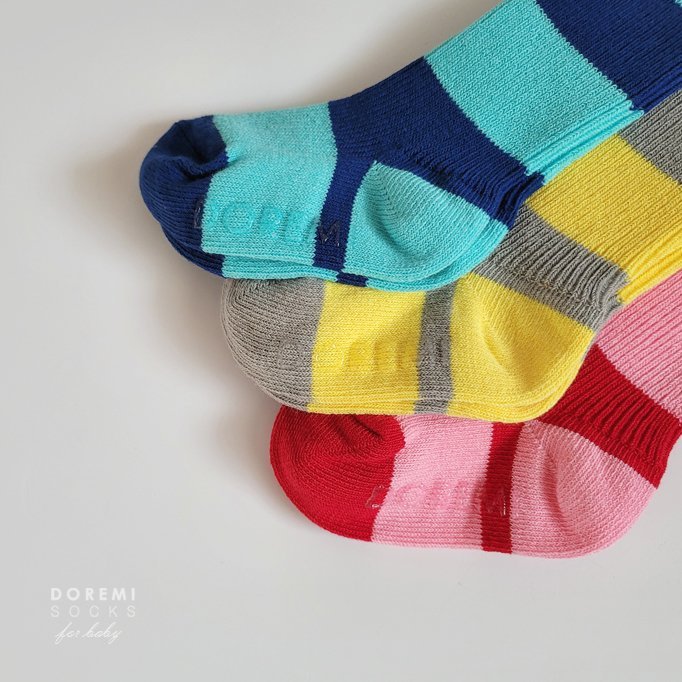 Doremi Socks - Korean Children Fashion - #kidsshorts - Willy Knee Sock Set - 5