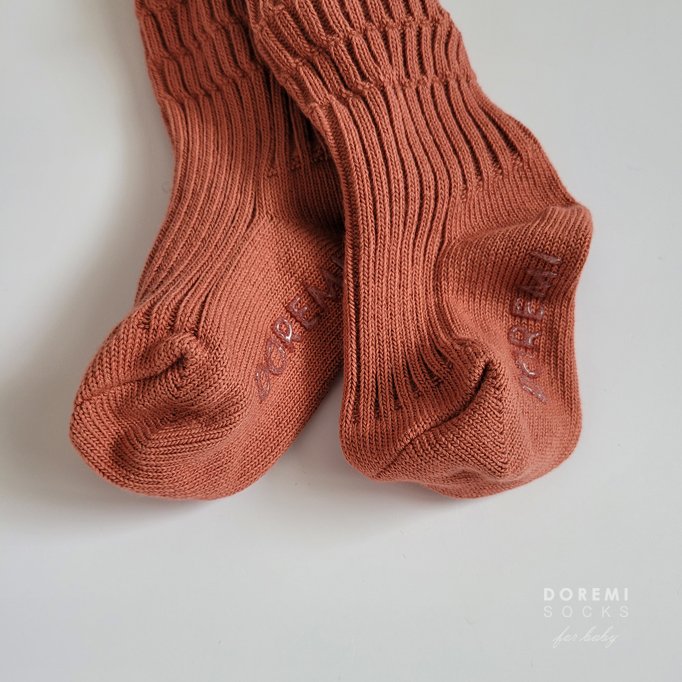 Doremi Socks - Korean Children Fashion - #fashionkids - Brick Thick Socks - 4